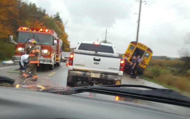 Head-on Crash Involving School Bus Leaves 2 In Hospital | CTV Kitchener ...