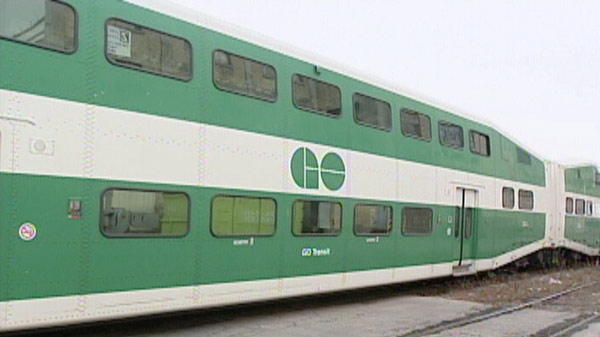 A GO train is pictured in this undated photo. (CTV)