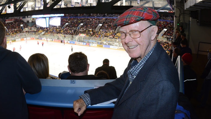 Don Cameron broadcast Kitchener Rangers games from the team's founding in 1963 until shortly before his death in 2018. (Kitchener Rangers)