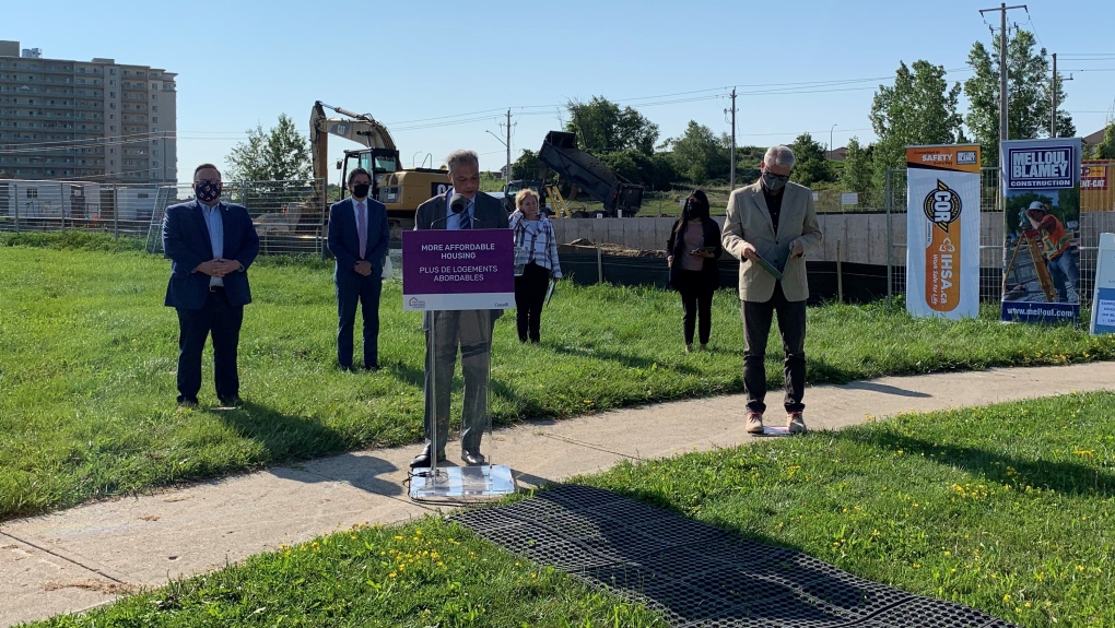 Government officials announce funding for new affordable housing in Waterloo Region
