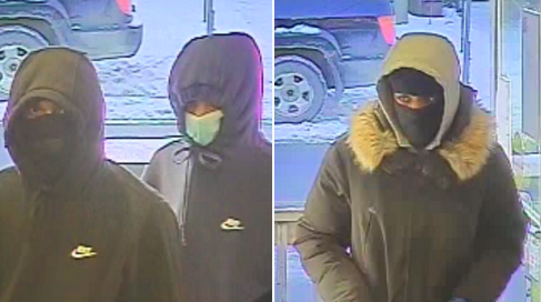 Waterloo regional police images of individuals wanted in connection to a Wellesley Township robbery. (Source: WRPS) (Jan. 10, 2021)