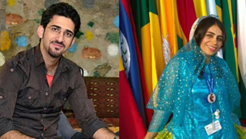 Milad Ghasemi Ariani and Ghanimat Azhdari were killed in the 2020 Iran plane crash (Supplied: U of G)