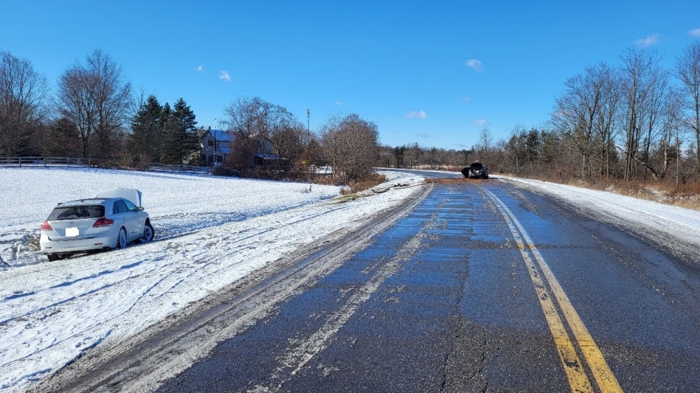 A crash on Sunday in Brant County involving an impaired driver. (OPP)
