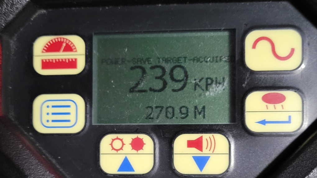 OPP stopped a driver going over double the speed limit. (OPP)