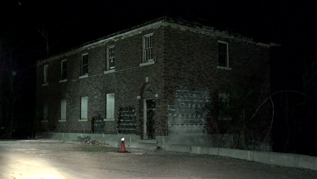 The Freeport Sanatorium in Kitchener appears at night on May 9, 2022. (CTV Kitchener)