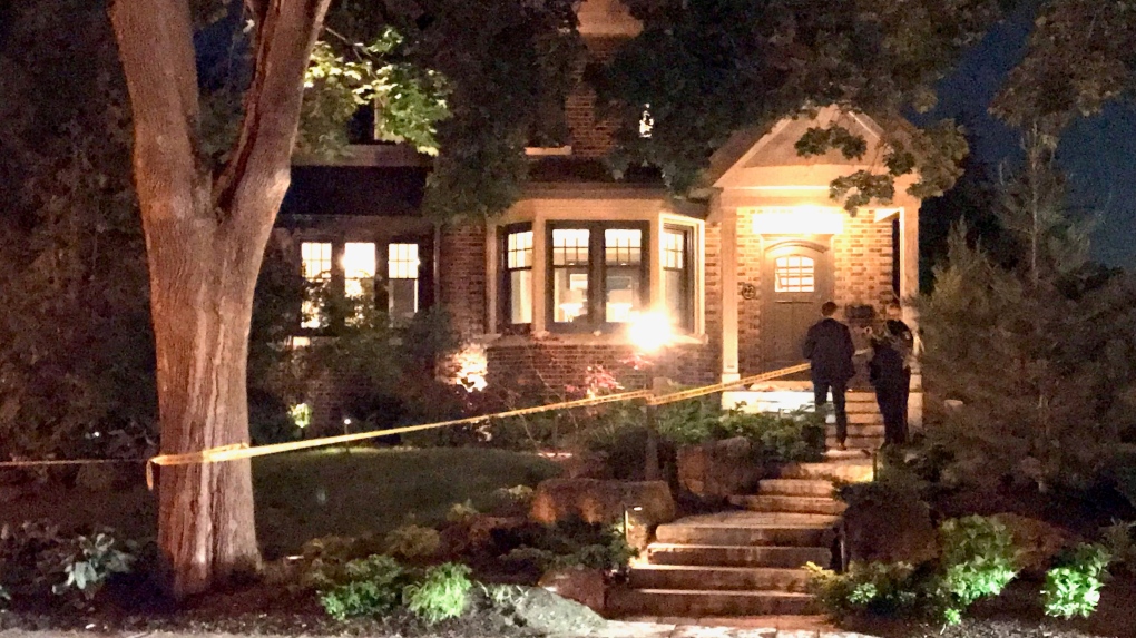 Cambridge residence taped off for WRPS investigation. (Dan Lauckner / CTV News Kitchener)