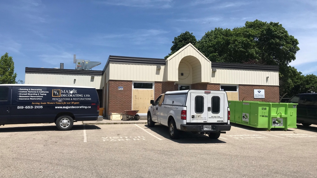 The Region of Waterloo is opening a new emergency shelter at the former Edith MacIntosh Child Care Centre building at 104 Stirling Avenue South in Kitchener. (Dan Lauckner/CTV Kitchener)