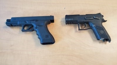 WRPS seized two imitation firearms in connection to a robbery earlier this month. (Submitted/WRPS)