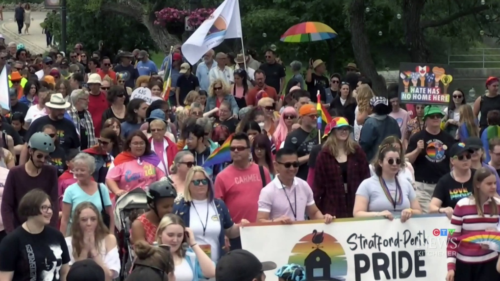 Perth County Pride March comes through Stratford