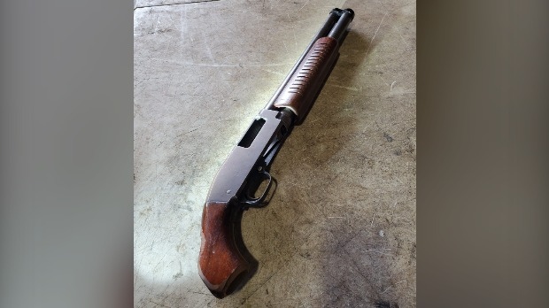 A firearm seized by police appears in a photo. (Submitted/Waterloo Regional Police Service)