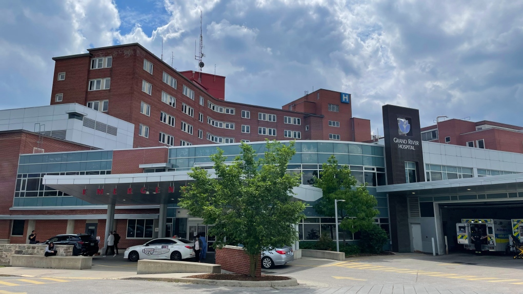 Grand River Hospital in Kitchener is seen on June 8, 2022. (Alison Sandstrom/CTV Kitchener)