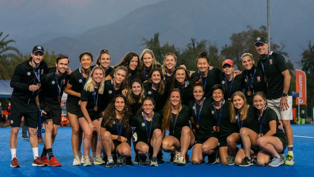 The Canadian Women’s National Team pictured in 2022. (Field Hockey Canada)