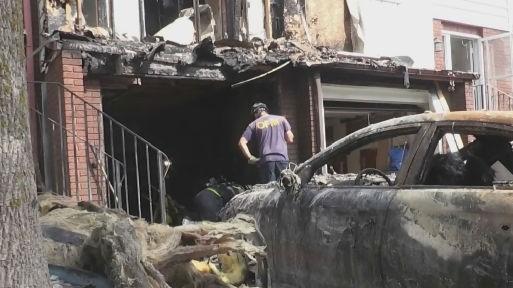 Fire Displaces Townhouse Residents