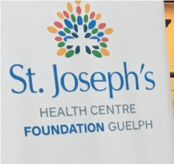 An image of a banner at St. Joseph's Health Centre. (Dan Lauckner/CTV Kitchener)