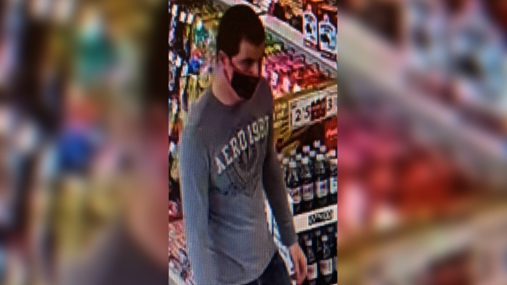 Guelph police have released a photo of a man they’re looking to identify in connection to a knifepoint robbery. (Guelph Police)