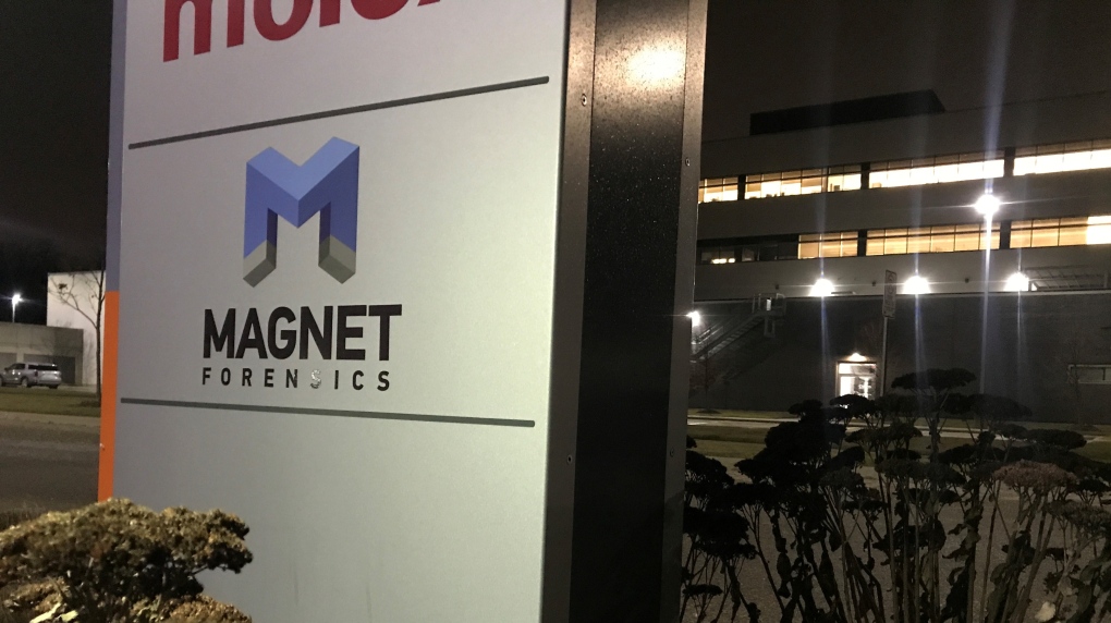 The Magnet Forensics Inc. building in Waterloo. (Dan Lauckner/CTV News Kitchener)