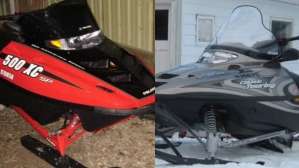 Police are looking for a 2003 Polaris 2-up and a 2000 red Polaris Indy. (Twitter/OPP_WR)