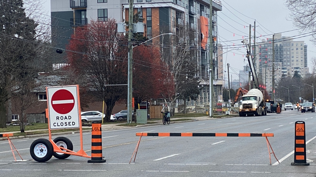 A road has been closed in the area. (Brandon Guitar/CTV Kitchener)