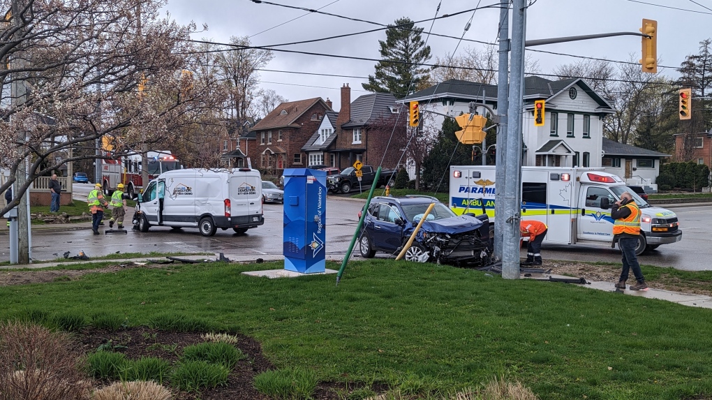 Driver Charged After Crash In Kitchener CTV News   Park Street Crash 1 6380023 1683039386960 