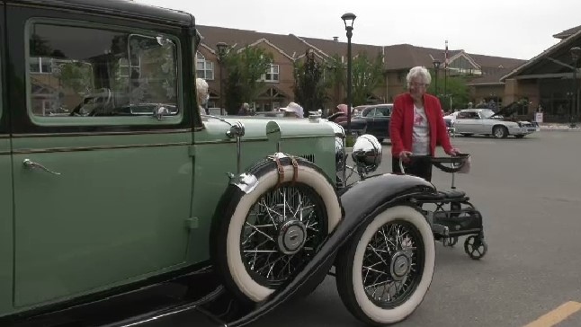 Classic car show at LTC home