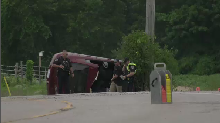 Collision causes road closure in Cambridge | CTV News