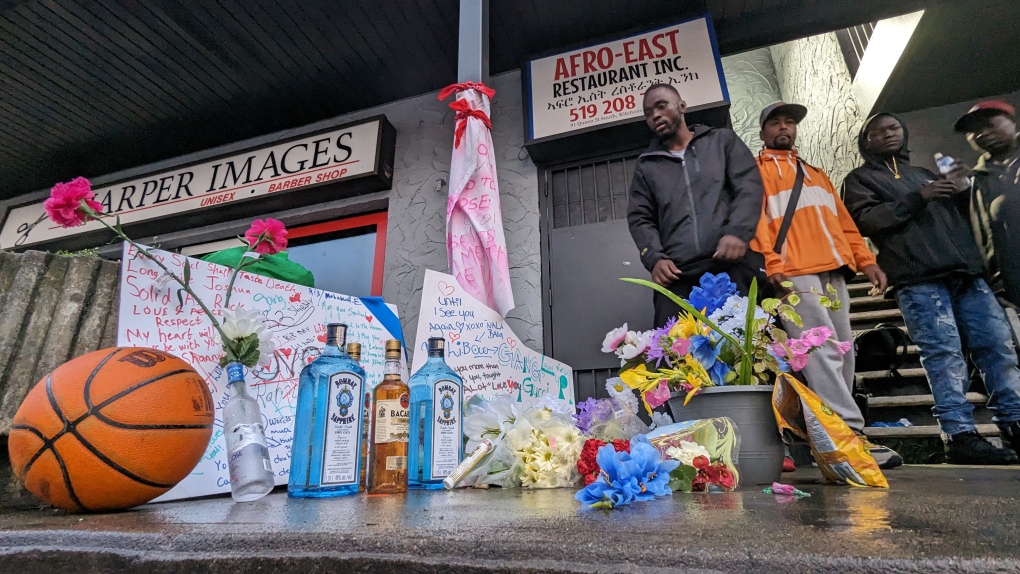 Memorial To Kitchener Homicide Victim Growing Outside Downtown   Joshua Tarnue Kitchener Shooting 1 6521601 1692204072438 