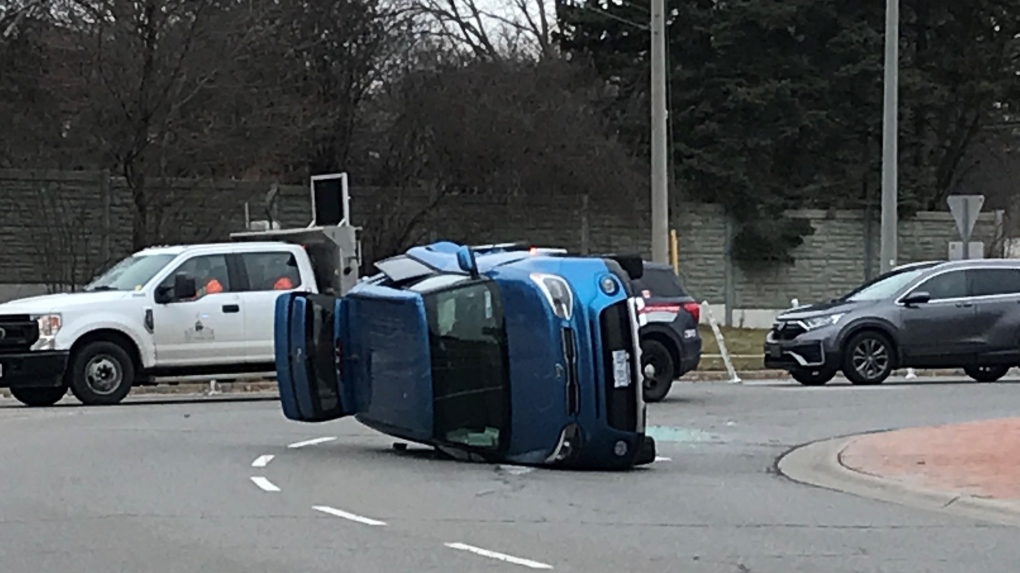 Kitchener roundabout re-opened following collision investigation | CTV News