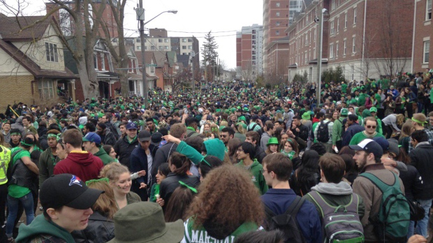 St. Patrick’s Day in Waterloo: Big crowds; little trouble | CTV News