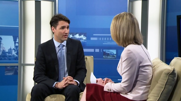 Trudeau interview Kitchener