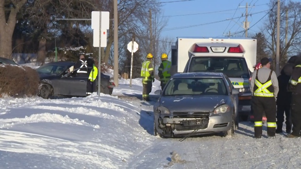 1 person hurt in 2-vehicle crash | CTV News