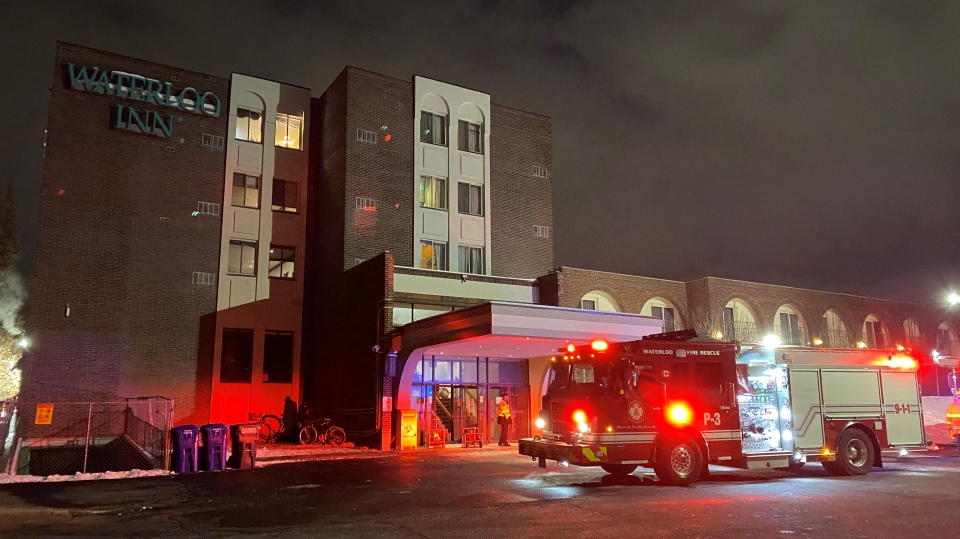 Fire crews respond to the Inn of Waterloo