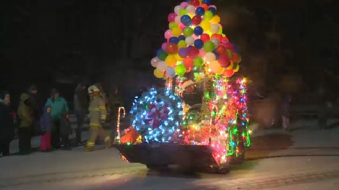 rockwood parade of lights santa christmas